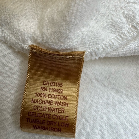 April Cornell Embroidered Indian Cotton Long Sleeve Dress Womens Small - Picture 9 of 15